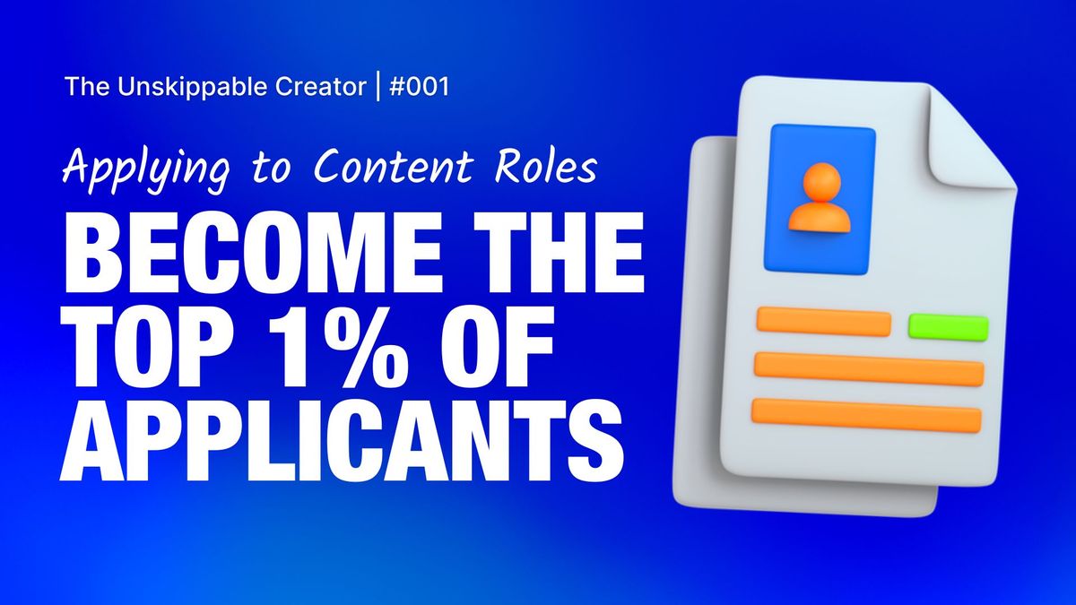 TUC #001: How to Get Hired for Content Roles