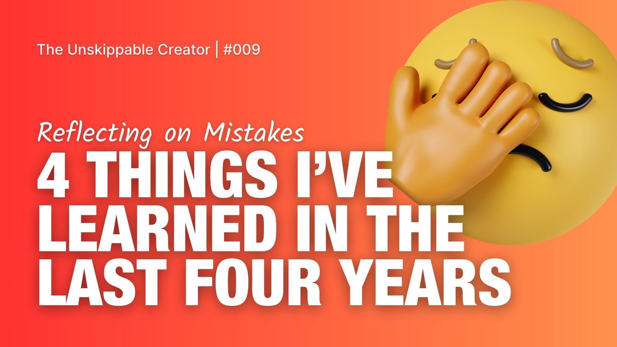 TUC #009: Avoid my newbie mistakes